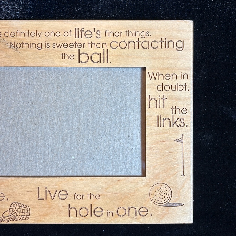 Lasercraft Golf Photo Frame - Picture 3 of 5